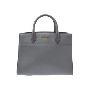 Prada handbag gray GG Saffiano strap card